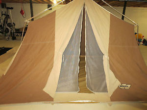 Vintage Wenzel Tent Canvas Cabin 9' x 12' Heavy Duty