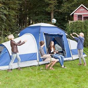 skandika Multispace 6 Personen Familienzelt Pavillon+2 Schlafkabinen modular Neu