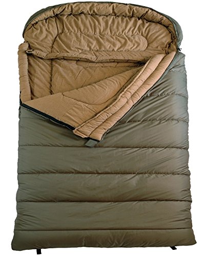 TETON Sports Mammoth 0F Queen Size Sleeping Bag, Green New