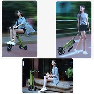 Folding Chargeable Vehicle Compact Electrics 250W Bicycle Scooter Foldable Ride