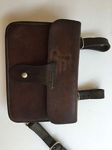 English Equestrian Leather Fox Hunting Sandwich Box Mrs Robert Winmill