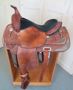 15" CIRCLE Y EQUITATION WESTERN SHOW SADDLE "BEAUTIFUL"