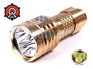 Mecarmy PT16BS Brass 3x Cree XP-G2 S4 1200lm LED Flashlight PT16
