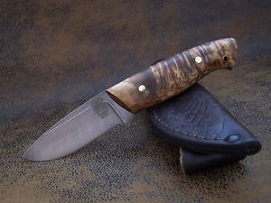 EXKLUSIVES CUSTOMS Zlatoust Damast Messer Outdoor / Jagdmesser 240 Lagen HRC-60