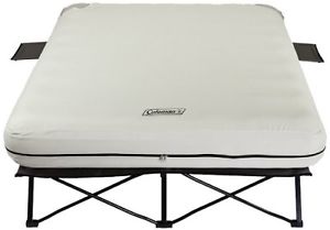 Queen Size Airbed Cot Steel Frame Camping Cot + Queen Air Mattress