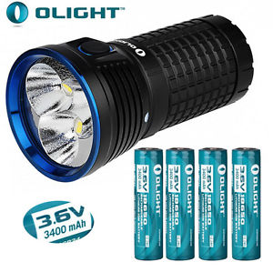 Olight X7 Marauder 3*XHP70 LED six modes 9000 lumens Flashlight + 4X3400 battery