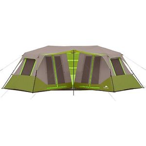 Ozark Trail 23' x 11'6" Instant Double Villa Cabin Tent, Sleeps 8, Green