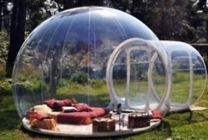 4M Large Outdoor Single Tunnel Inflatable Bubble Transparent Home Camping Tent