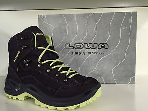 Lowa Damen Wanderschuhe Renegade GTX Mid (320945-5551), Pflaume/Mint,UK5,5-UK8