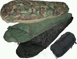 Lot of 4 NEW 4 Piece Modular Sleep System MSS USGI Military Sleeping Bags w Bivy