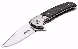 BÖKER Manufaktur Model 13 CG Carbon CPM 154 Kugellager Flipper Titan    Nr.: 032