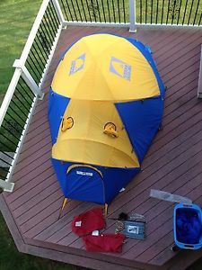 Sierra Designs Tent Stretch Dome 3-Person, Regular AND Expedition Fly, 3/4Season