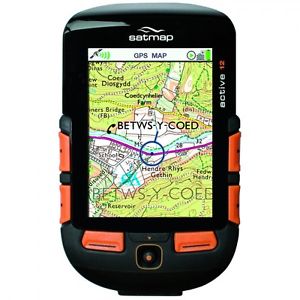 Satmap Active 12 Plus and Full GB Map Bundle Ultimate Sports GPS - Black Orange