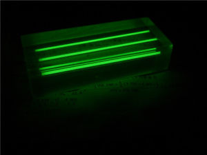 Self Illumination Tritium Gas Glowing β Light 2 Tube Crystal Acrylic Cuboid ESW2