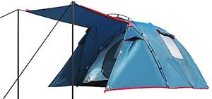 DEKINMAX Double Layer Tent 4 Person 3 Season Dome Waterproof Family Camping with