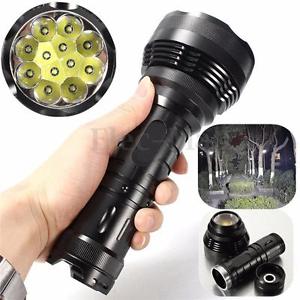 Elfeland 30000LM 12x XM-L T6 LED 5 Modes Flashlight Torch Light Lamp Outdoor HOT