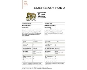 Katadyn 90 Tage Emergency Food Notvorrat Notpaket - sofort lieferbar