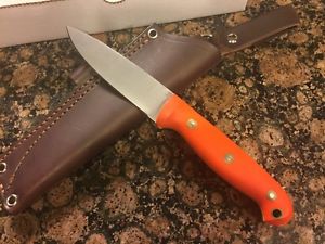 LT Wright GNS Convex AEB-L W/ Grippy G10 Orange Handles
