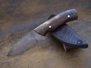 EXKLUSIVES CUSTOMS Zlatoust Damast Messer Outdoor / Jagdmesser 180 Lagen HRC-60