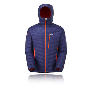 Montane HI-Q Luxe Mens Blue PERTEX Water Resistant Hooded Warm Jacket Top