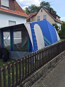 Großes Zelt Hauszelt Steilwandzelt Campingzelt TOP-Zustand