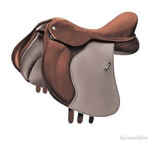 15 Inch Wintec 2000 Pony All Purpose English Saddle - CAIR - Brown - Easy Fit