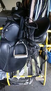 dressage saddle and accesories