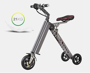 Folding Chargeable 250W Bicycle Scooter Foldable Ride Vehicle Compact Electrics