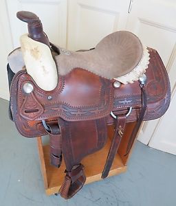 15" Dale Fredericks Saddlesmith Custom Roping / Ranch Saddle #22714-1 NO RESERVE