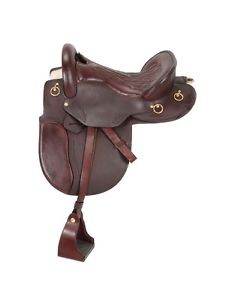 Tough-1 Saddle English Style Rigging Leather 16 1/2" Dark Oil RK9520W