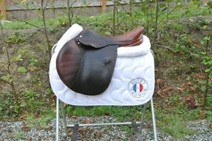Luc Childeric Model M 17.5" Medium Tree-3 Flap-Made In France-Great Saddle!
