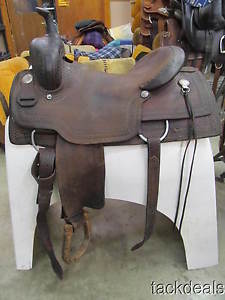 SRS Pilot Point TX Cutting Cutter Saddle 16" Used & Solid