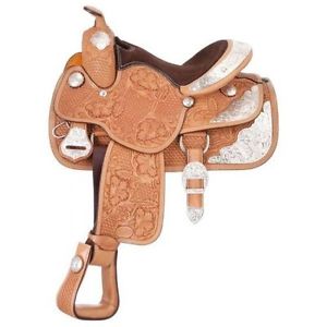 Silver Royal Saddle Western Youth Challenger Silver 12" Light SR8722C1