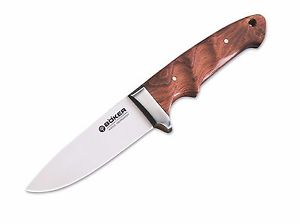 BÖKER Manufaktur Integral II Palisander reinrassiges Jagdmesser mit Lederscheide