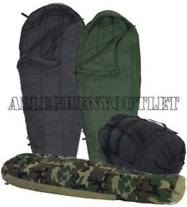 Us Military Bivy Sacks 4 Piece Modular Sleeping Bag Sleep System W/gortex Bivy -