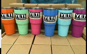 (25 pcs lot)Yeti Rambler Tumbler 30 oz powder coated cup