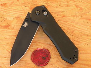 Benchmade HK 14715BK TBD, AXS, DP, BK Black Plain Edge