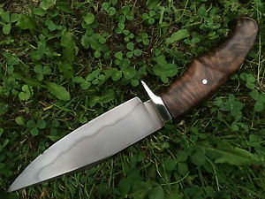 custom bowie messer knife mit hamon