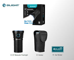New Olight X7 Marauder 9000 Lm 313meter 6 Modes 3 x Cree XHP70 LED  Flashlight