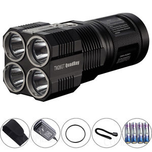 NITECORE TM26GT 3500LM 4 x CREE XP-L HI V3 LED DV/DT Flashlight(704M) + Battery