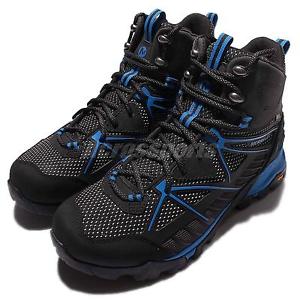 Merrell Capra Venture Mid GTX Surround Gore-Tex Black Blue Mens Outdoors ML35681