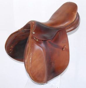18" DEVOUCOUX SOCOA SADDLE (S99102563) FULL BUFFALO LEATHER! - XVD