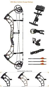 New 2016 Bear Archery Escape 55-70# RH Compound Bow Package Olive