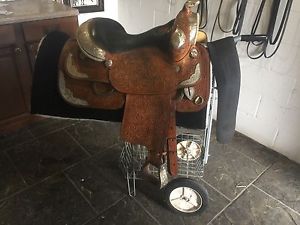 15" Silver Mesa Show Saddle package! Dale Chavez reins!