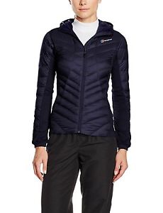 Berghaus Women's Scafell Stretch Hoody 2.0 Down Jacket Evening Blue Size 14