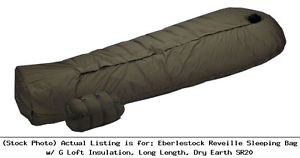 Eberlestock Reveille Sleeping Bag w/ G Loft Insulation, Long Length, Dry : SR20