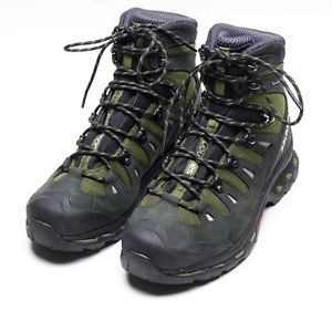 SALOMON Quest4D II GTX GoreTex Hiking Boots Green - Men’s US 10 EUC