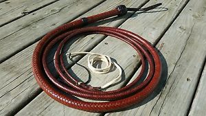 Trinity Whip Co. 9' 11" 12 Plait Indy Style KOTCS Kangaroo Bullwhip