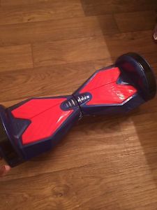 HOVERBOARD BLUE/RED, 8 INCH TIRES,BLUETOOTH!!! CHARGER INCLUDED, REMOTE INCLUDE!