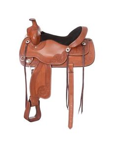 Tough-1 Saddle Dublin Trail 31 Pounds 16 1/2" Light Chestnut RK1516